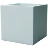 Plaza Cube Planter In White - 44cm