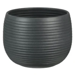 Graphite Stone Plant Pot - 16cm