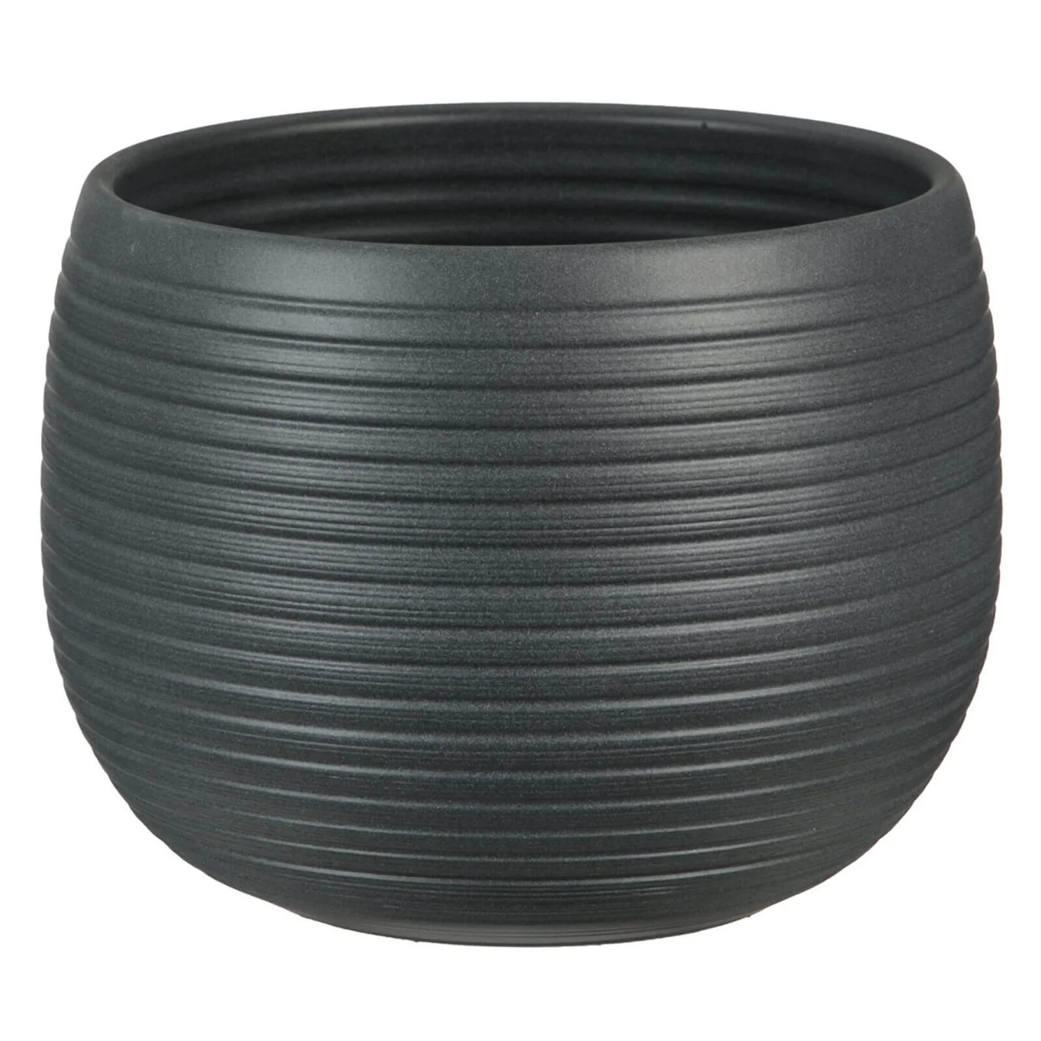 Graphite Stone Plant Pot - 16cm 1 Graphite Stone Plant Pot - 16cm
