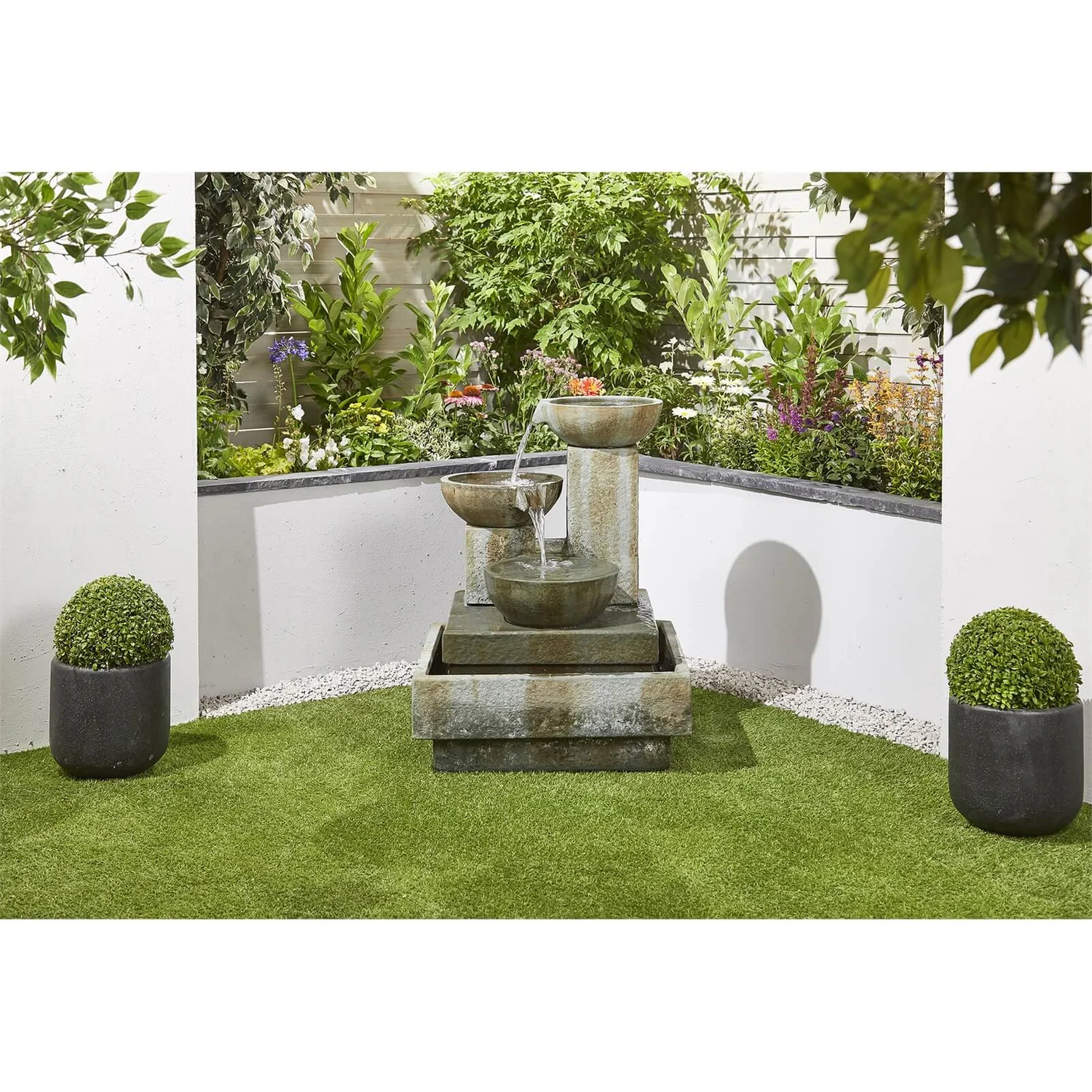 Stylish Fountains Patina Bowls Water Feature 2 Stylish Fountains Patina Bowls Water Feature - Image 2