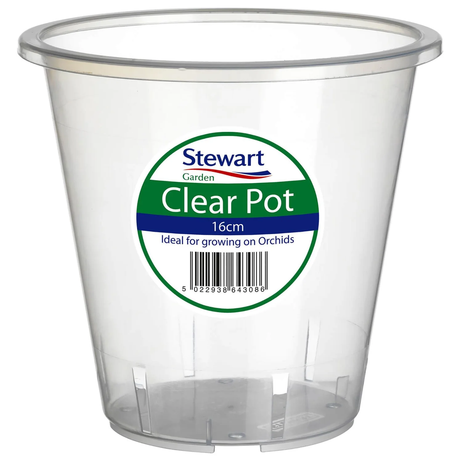 Clear Plastic Pot - 16cm 1 Clear Plastic Pot - 16cm