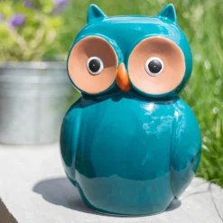 Ceramic Owl Garden Ornament - 25cm -Garden Decoration 12890924 1204941773960589
