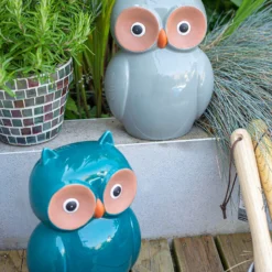 Ceramic Owl Garden Ornament - 25cm -Garden Decoration 12890924 1294941773911491