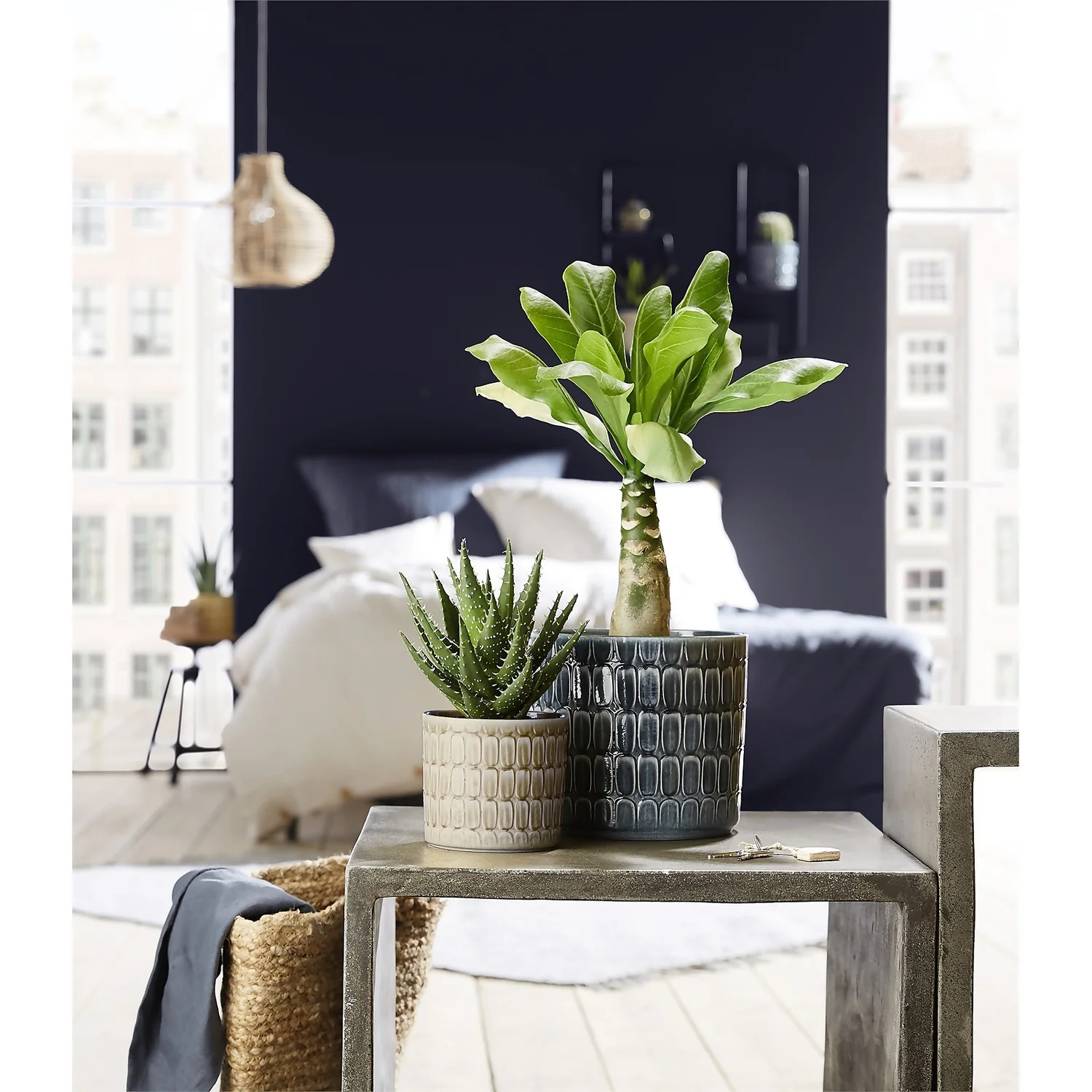 Scheurich Alma Blue Ceramic Pot - 16cm 3 Scheurich Alma Blue Ceramic Pot - 16cm - Image 3