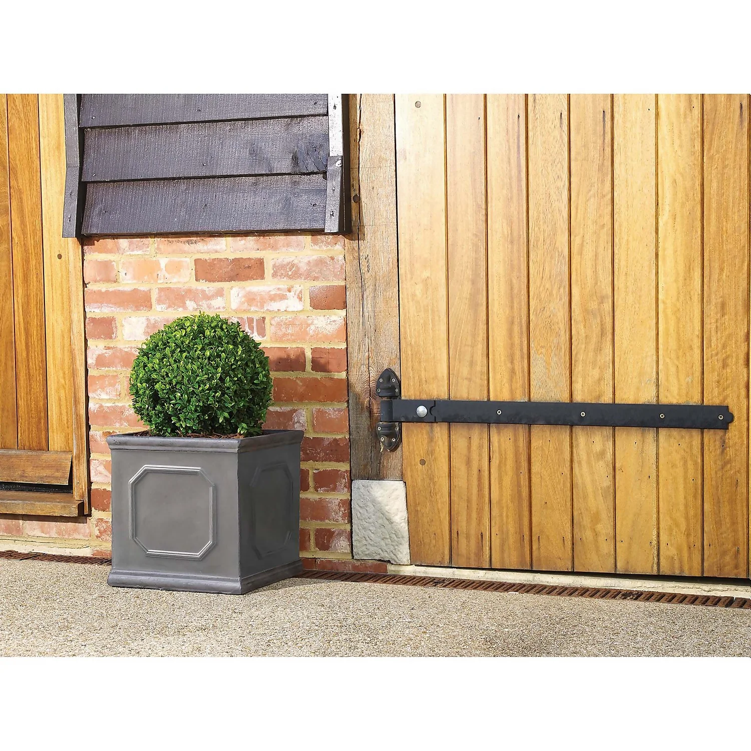Mayfair Lead Cube Planter - 38cm 2 Mayfair Lead Cube Planter - 38cm - Image 2