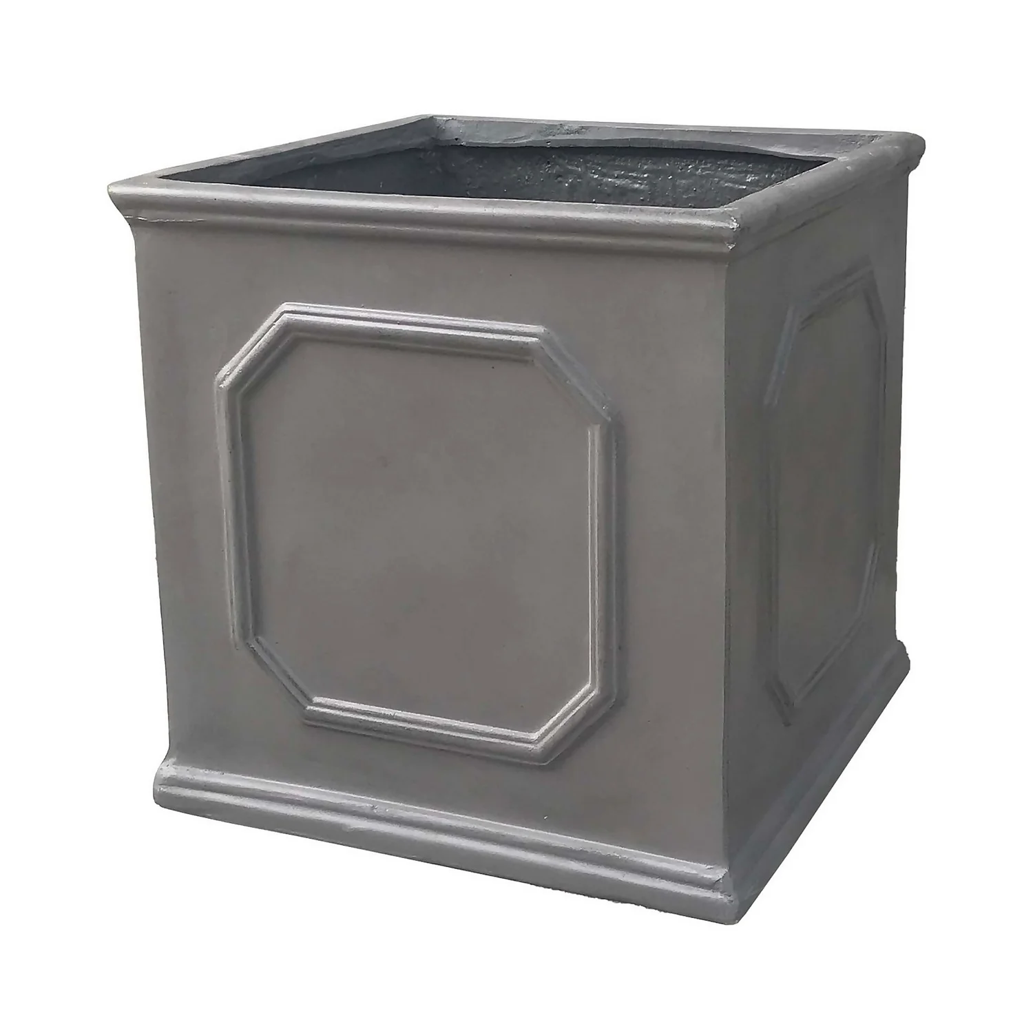 Mayfair Lead Cube Planter - 32cm 1 Mayfair Lead Cube Planter - 32cm