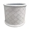 Mayfair Antique White Cylinder Plant Pot - 30cm