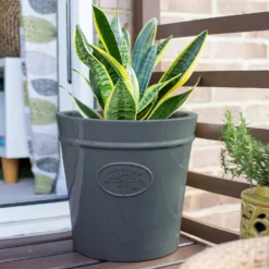 Country Living Heritage Denim Cone Pot - 33cm -Garden Decoration 13188771 7004933183189851