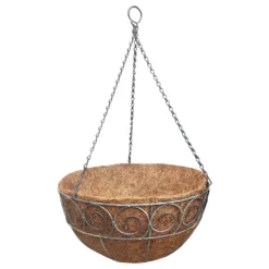 35 Cm Distress Finish Hanging Basket With Coco Liner 7 35 Cm Distress Finish Hanging Basket With Coco Liner -Garden Decoration 13193949 1054902150164586
