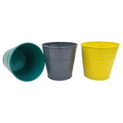 Ribbed Planter (3 Colour Mix) - 12cm -Garden Decoration 13193954 1404933504133604