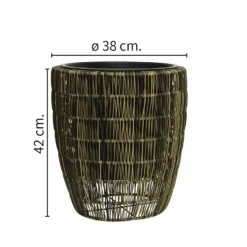 Kate Round Rattan Planter - Large 7 Kate Round Rattan Planter - Large -Garden Decoration 13222500 2344934511076869