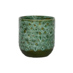 House Beautiful Emerald Glaze Planter 16cm