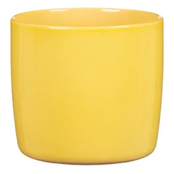 Yellow Solare Plant Pot - 13cm