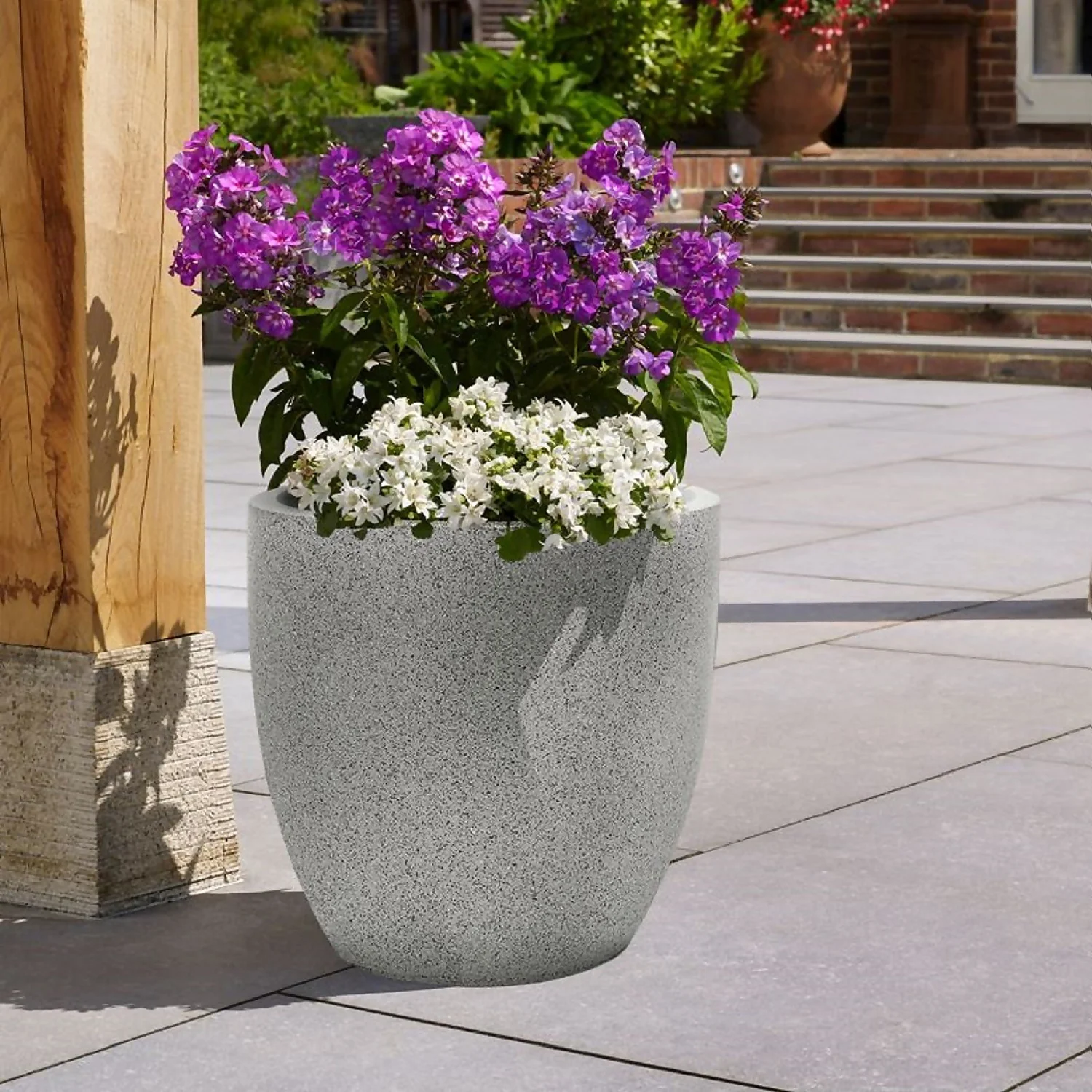Sierra Grey Egg Planter - 25cm 2 Sierra Grey Egg Planter - 25cm - Image 2