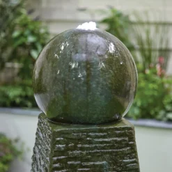 Stylish Fountain Obelisk Falls Water Feature With LEDs -Garden Decoration 13846044 1064962027900555