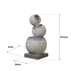 Stylish Fountain Illusion Falls Water Feature With LEDs -Garden Decoration 13846045 1394978881020436