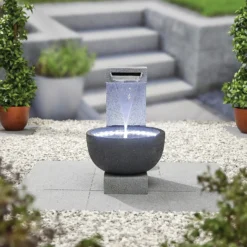 Stylish Fountain Solitary Pour Water Feature With LEDs 6 Stylish Fountain Solitary Pour Water Feature With LEDs -Garden Decoration 13846046 4544962028419153