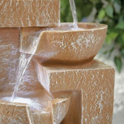 Stylish Fountain Sparkling Bowls Water Feature With LEDs -Garden Decoration 13846048 1034971880455348