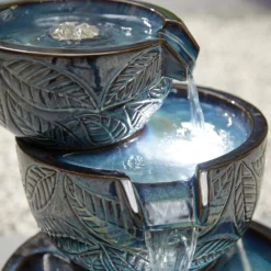 Stylish Fountain Fossil Leaf Water Feature With LEDs 8 Stylish Fountain Fossil Leaf Water Feature With LEDs -Garden Decoration 13846049 1054962028345905