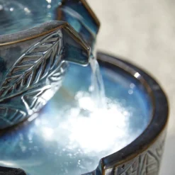 Stylish Fountain Fossil Leaf Water Feature With LEDs 7 Stylish Fountain Fossil Leaf Water Feature With LEDs -Garden Decoration 13846049 9274962028283796