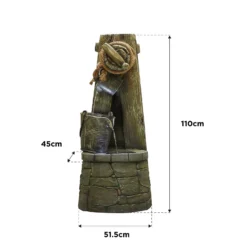 Stylish Fountain Enchanted Well Water Feature With LEDs -Garden Decoration 13846056 7074962027676998