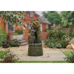 Stylish Fountain Enchanted Well Water Feature With LEDs -Garden Decoration 13846056 8644962027612351