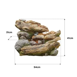 Stylish Fountain Bubbling Brook Water Feature With LEDs -Garden Decoration 13846059 1884962028336110