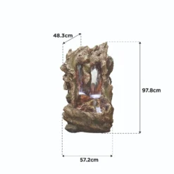 Stylish Fountain Colorado Falls Water Feature With LEDs -Garden Decoration 13846061 1254978880621934