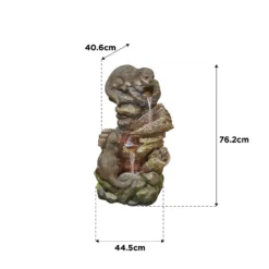 Stylish Fountain Otter Pools Water Feature With LEDs 11 Stylish Fountain Otter Pools Water Feature With LEDs -Garden Decoration 13846071 1084962028366896