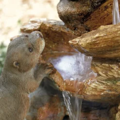 Stylish Fountain Otter Pools Water Feature With LEDs 10 Stylish Fountain Otter Pools Water Feature With LEDs -Garden Decoration 13846071 4324962028308486
