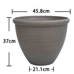 Ashford Planter Grey 45cm -Garden Decoration 13928637 5185001956240571