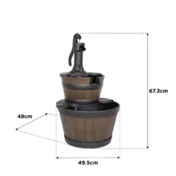 Stylish Fountain Whiskey Barrels Garden Water Feature 18 Stylish Fountain Whiskey Barrels Garden Water Feature -Garden Decoration 13944159 4655005845151116