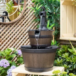 Stylish Fountain Whiskey Barrels Garden Water Feature 12 Stylish Fountain Whiskey Barrels Garden Water Feature -Garden Decoration 13944159 7015005844786958