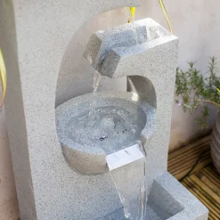 Stylish Fountain Ango Falls Garden Water Feature With LEDs -Garden Decoration 13947169 1755005844359029