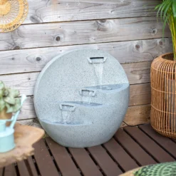 Stylish Fountain Kyoto Falls Garden Water Feature With LEDs -Garden Decoration 13947170 2105005844858475