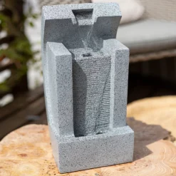 Stylish Fountain Kiso Column Garden Water Feature With LEDs -Garden Decoration 13947172 1325005844798628