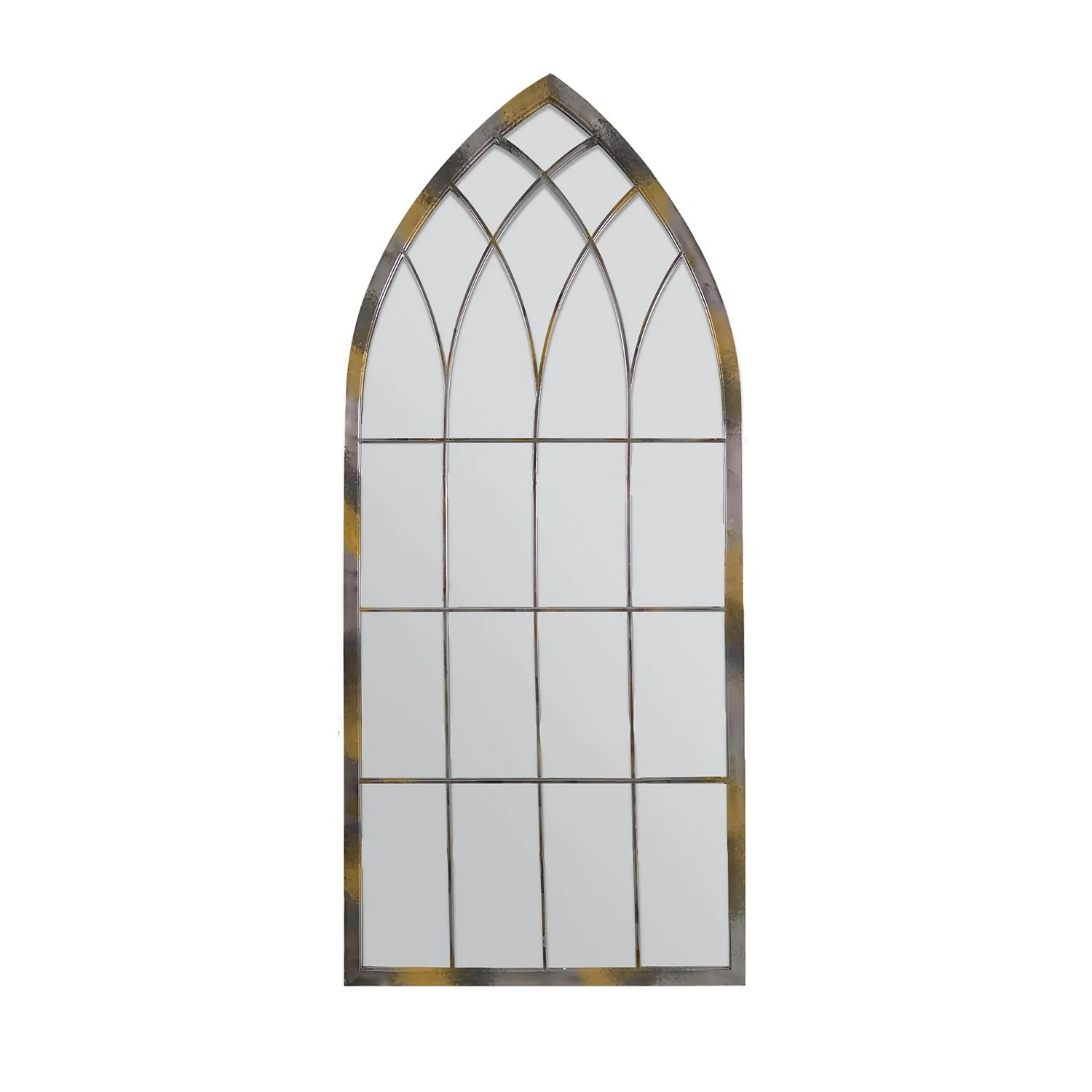 MirrorOutlet Rose Garden Rustic Arch Metal Garden Mirror- 115x50cm 3 MirrorOutlet Rose Garden Rustic Arch Metal Garden Mirror- 115x50cm - Image 3