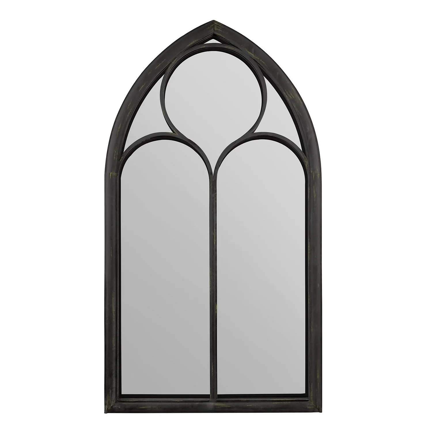 MirrorOutlet Black Somerley Chapel Arch Extra Large Metal Garden Mirror - 150x81cm 1 MirrorOutlet Black Somerley Chapel Arch Extra Large Metal Garden Mirror - 150x81cm