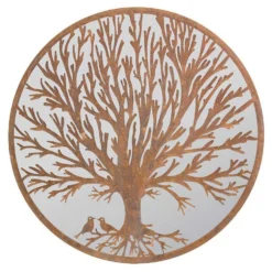 MirrorOutlet Birds Round Circular Garden Mirror - 100cm