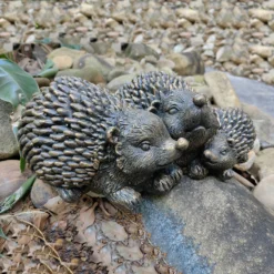 Bronze Look Hedgehog Family Garden Ornament 12 Bronze Look Hedgehog Family Garden Ornament -Garden Decoration 13965951 6055014597051638