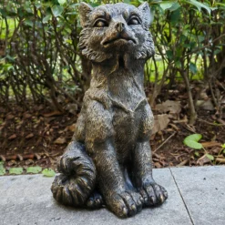 Bronze Look Fox Garden Ornament -Garden Decoration 13965952 4945014596616911