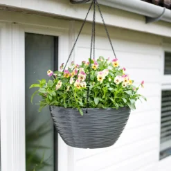 Wave Hanging Basket Charcoal - 35cm -Garden Decoration 13973619 8425011239864117