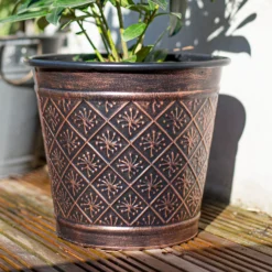Vintage Allium Patterned Cone Pot - 37cm 8 Vintage Allium Patterned Cone Pot - 37cm -Garden Decoration 13973621 1825011239797751