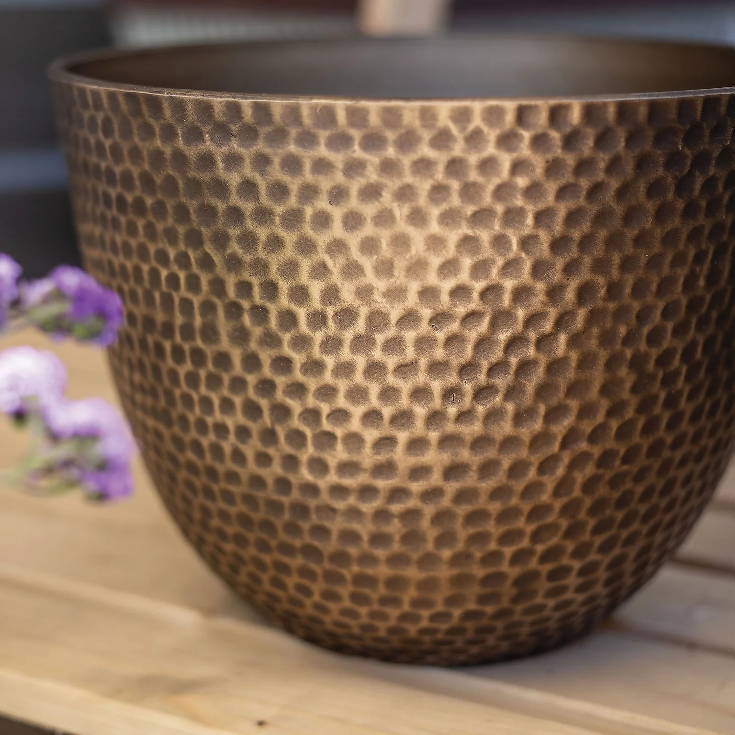 Suva Hammered Pot Bronze - 31cm 7 Suva Hammered Pot Bronze - 31cm - Image 7
