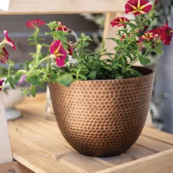 Suva Hammered Pot Bronze - 31cm 12 Suva Hammered Pot Bronze - 31cm -Garden Decoration 13973654 6975011805770104