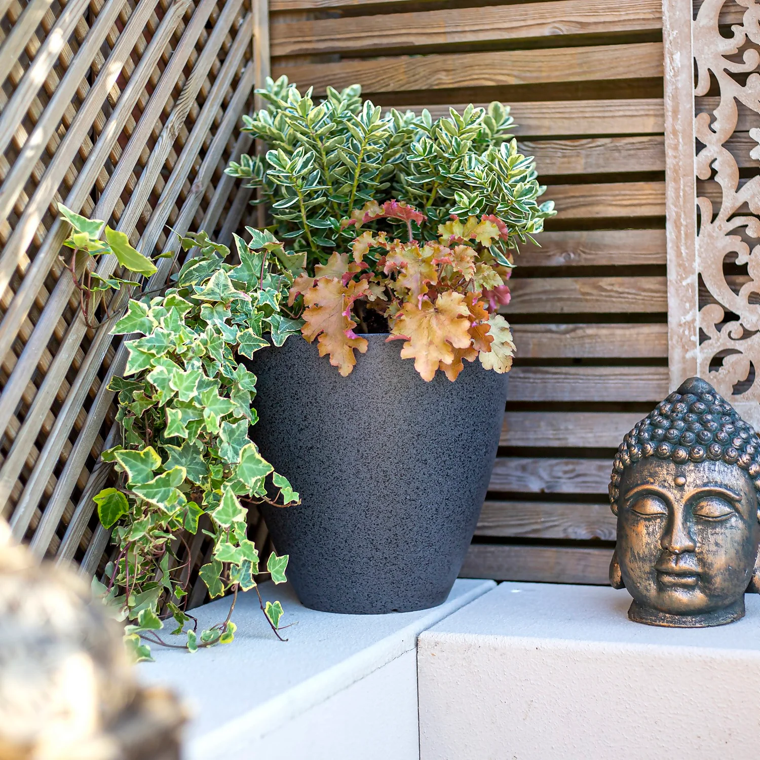 Pinto Egg Pot Grey - 37cm 3 Pinto Egg Pot Grey - 37cm - Image 3