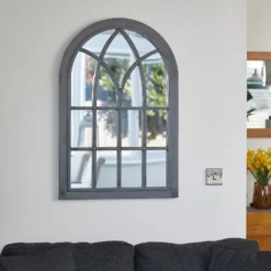 Eden Home And Garden Mirror - Grey -Garden Decoration 13975353 1025011241056281