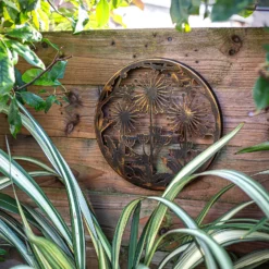 Allium Garden Wall Art 35cm - Antique Bronze -Garden Decoration 13981005 1135005835194086