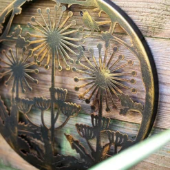 Allium Garden Wall Art 35cm - Antique Bronze -Garden Decoration 13981005 2145005835220258