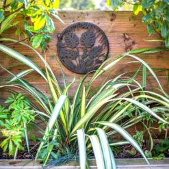 Jungle Leaf Garden Wall Art 35cm - Black -Garden Decoration 13981006 3475005835433276